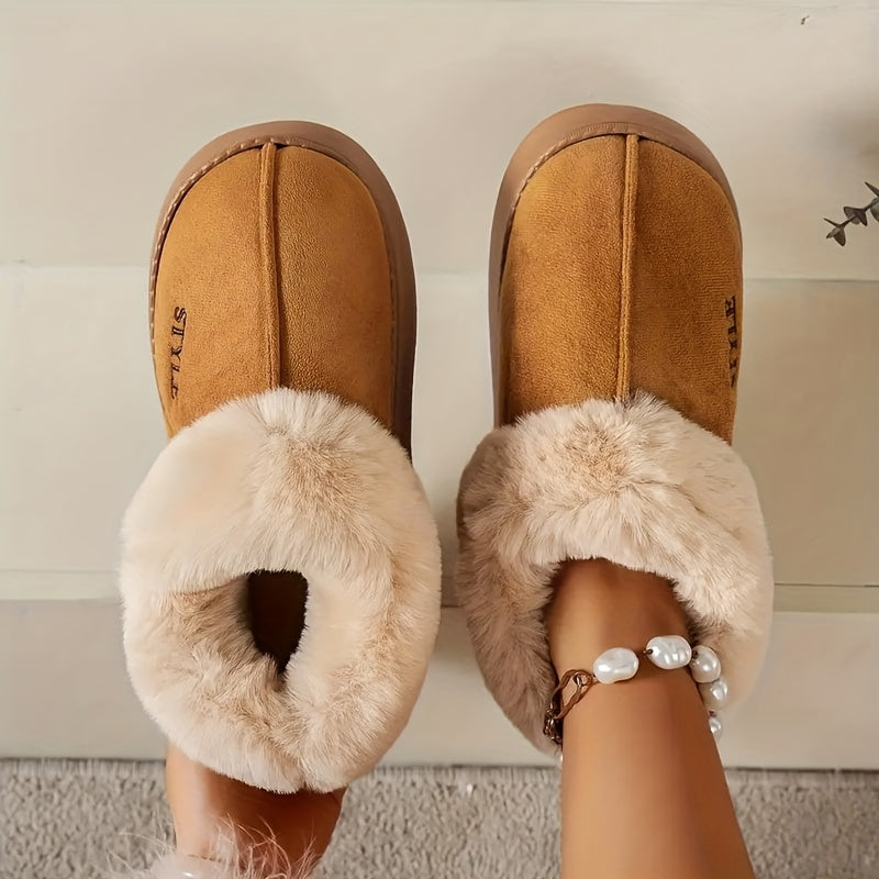 Style’s Lab™ Cozy Winter Plush Slipper Boots (Women’s)