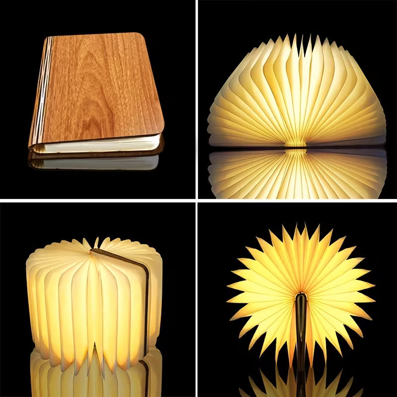 SootheGlow™ — 3D Folding Book Light with Ambient Glow Modes