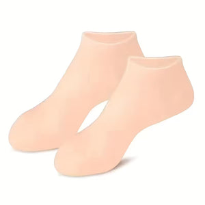 Unisex Silicone Moisture Socks (1 Pair) — For Dry, Cracked Heels