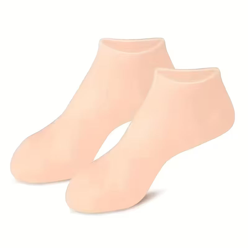 Unisex Silicone Moisture Socks (1 Pair) — For Dry, Cracked Heels