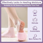 Unisex Silicone Moisture Socks (1 Pair) — For Dry, Cracked Heels
