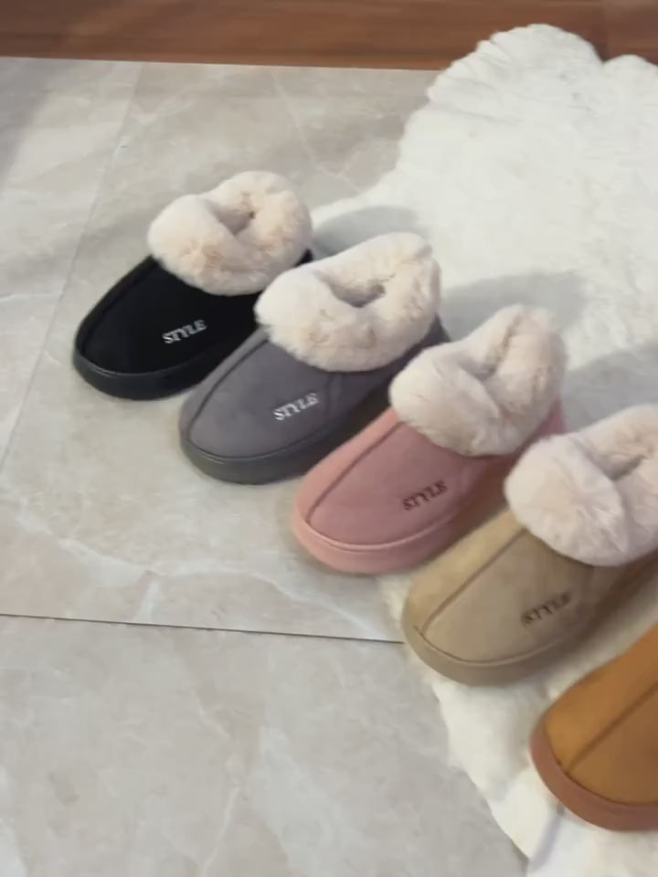 Style’s Lab™ Cozy Winter Plush Slipper Boots (Women’s)